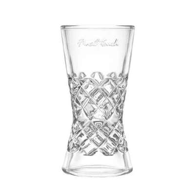 Final Touch Yarai Glass Double Cocktail Jigger In Transparent