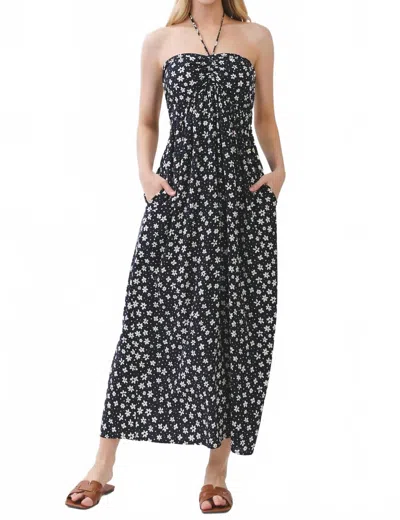 Final Touch Zoe Halter Midi Dress In Black