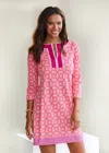 Final Sale Coral Gables Embroidered Tunic Dress In Pink