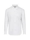 Finamore 1925 Finamore Classic White Cotton Shirt With Traditional Collar