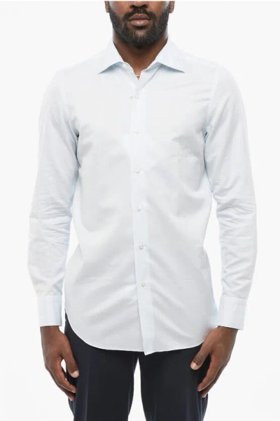 Finamore 1925 Bayedere Cotton Shirt With Standard Collar