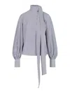 Finamore 1925 Lindsay Blouse In Blue