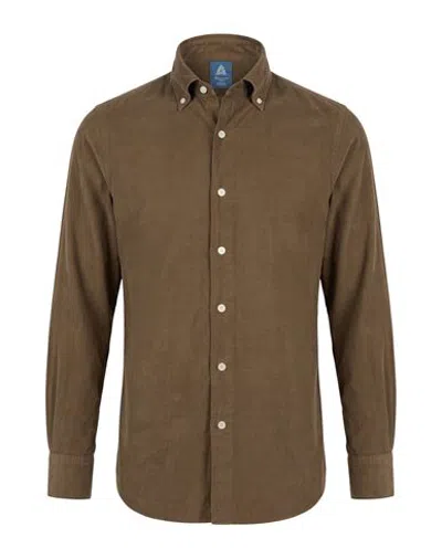 Finamore 1925 Shirt In Marrone