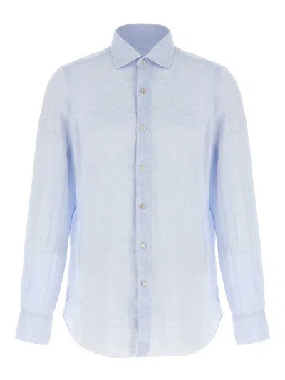 Finamore 1925 Gaeta Shirt In Blue
