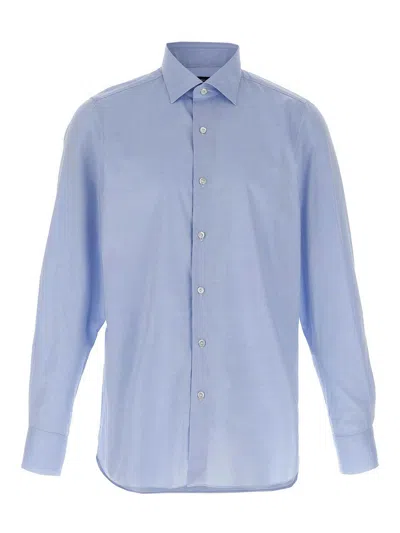 Finamore 1925 Napoli Shirt In Light Blue