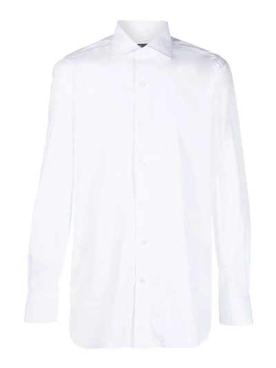 Finamore 1925 Cotton Blend White Shirt