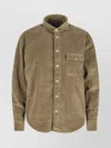 Finamore 1925 Classic Brown Button-down Shirt With Traditional Collar In Brown