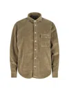 Finamore 1925 Classic Brown Button-down Shirt With Traditional Collar In Brown