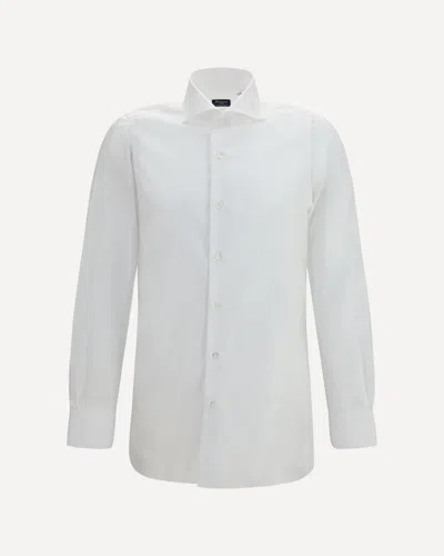 Finamore 1925 Classic Cotton Shirt In White