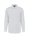 Finamore 1925 Timeless White Button-down Shirt With Structured Collar In White