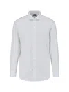 Finamore 1925 Timeless White Button-down Shirt With Structured Collar In White