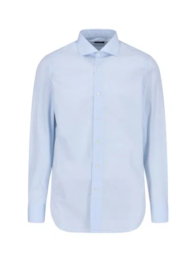 Finamore 1925 Classic Shirt In Light Blue
