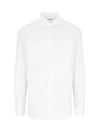 Finamore 1925 Finamore Classic White Cotton Shirt With Traditional Collar In White