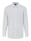 Finamore 1925 Timeless White Button-down Shirt With Structured Collar In White