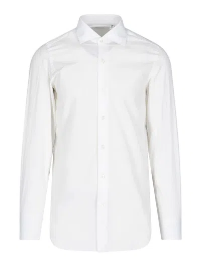Finamore 1925 White Regular Solid Shirt