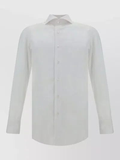 Finamore 1925 Cotton Shirt In White