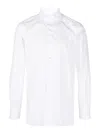 Finamore 1925 Finamore Classic White Cotton Shirt With Traditional Collar In White