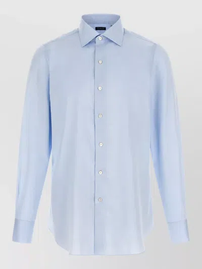 Finamore 1925 Cotton Textured Shirt In Animal Print