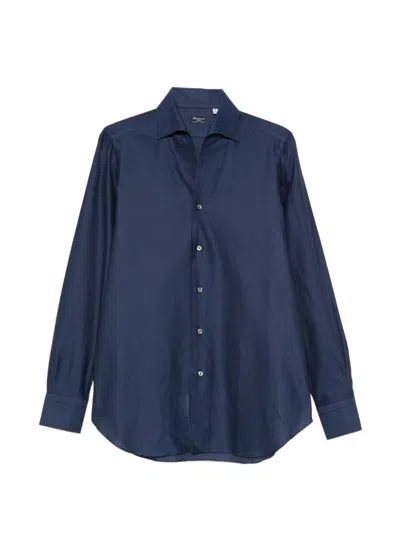 Finamore 1925 Finamore Cotton Shirt In Blue