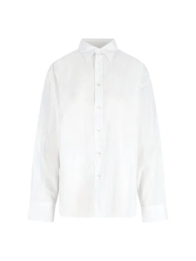 Finamore 1925 Finamore 100% Cotton Poplin Shirt In White