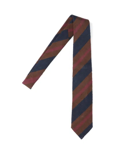 Finamore 1925 Finamore 100% Silk Patterned Necktie In Multicolour