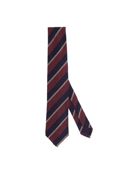 Finamore 1925 Finamore Chic Slim Tie For Men - Fw24 Collection In Multi