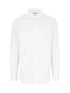 Finamore 1925 Finamore Classic White Cotton Shirt With Traditional Collar In White