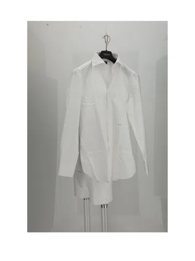 Finamore 1925 Finamore Cotton Dress Shirt In Gray