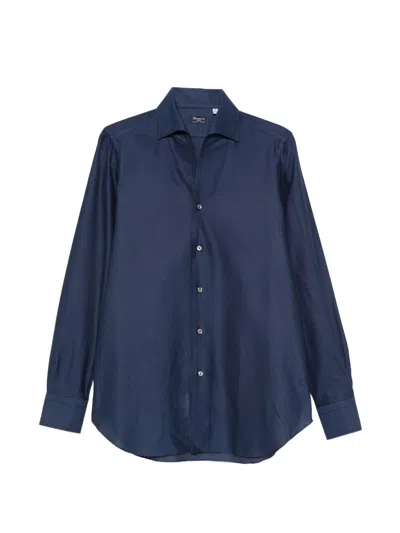 Finamore 1925 Finamore Cotton Shirt In Blue