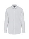 Finamore 1925 Timeless White Button-down Shirt With Structured Collar In White
