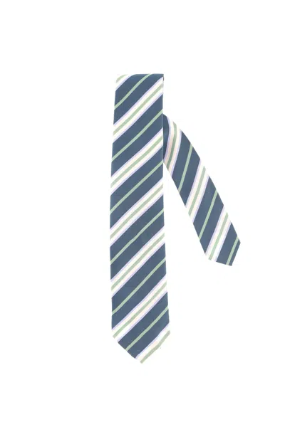 Finamore 1925 Finamore Mini Classic Tie For The Modern Man In Green