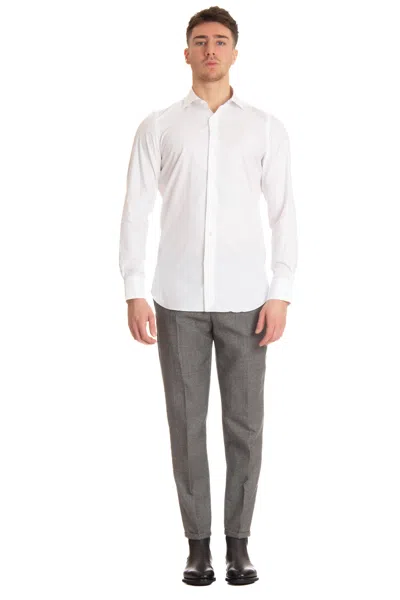 Finamore 1925 Finamore Mini Tailored Shirt For The Modern Man In White
