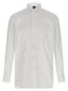 Finamore 1925 Timeless White Button-down Shirt With Structured Collar In Multi