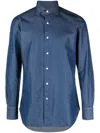 Finamore 1925 Finamore Regular Fit Denim Shirt In Blue