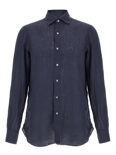 Finamore 1925 Finamore Shirt In Navy