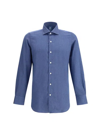 Finamore 1925 Finamore Shirts In Blue