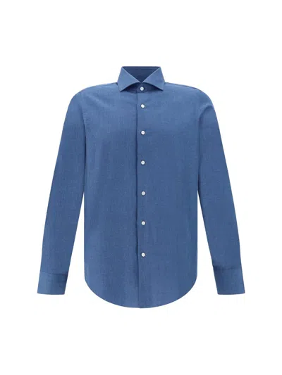 Finamore 1925 Finamore Shirts In Blue