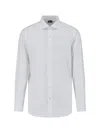 Finamore 1925 Timeless White Button-down Shirt With Structured Collar In Multi