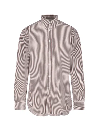 Finamore 1925 Finamore Striped Cotton Button-up Shirt In Multi
