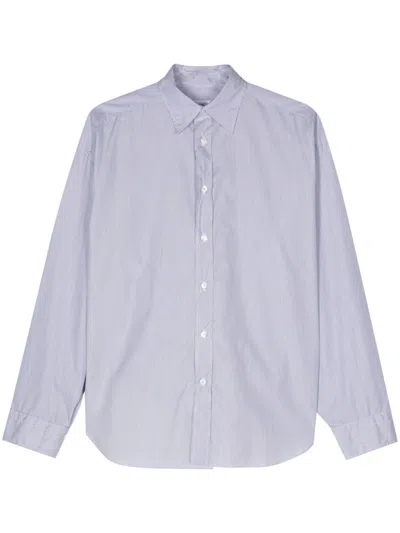 Finamore 1925 Finamore Striped Cotton Shirt In Neutral