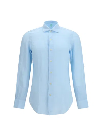 Finamore 1925 Finamore Tokyo Shirt In Blue