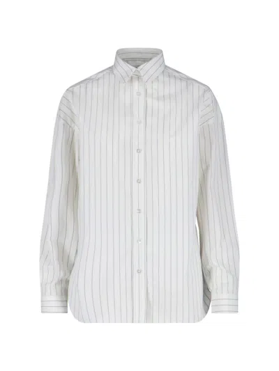 Finamore 1925 Finamore Women's 100% Cotton Shirt In White