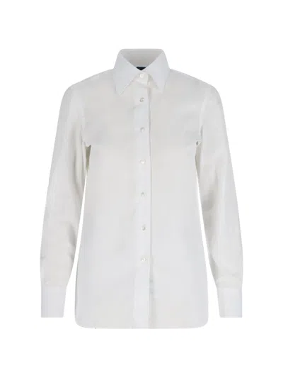 Finamore 1925 Finamore Women's Classic Button-front Shirt In White