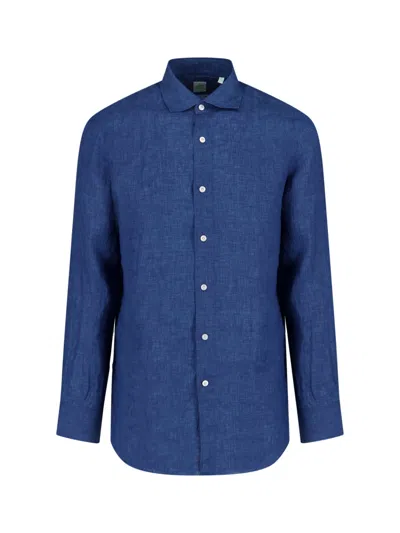 Finamore 1925 Gaeta Shirt In Blue