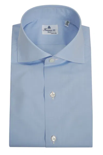 Finamore 1925 Giza 45 Cotton-linen Tailored Shirt In Animal Print