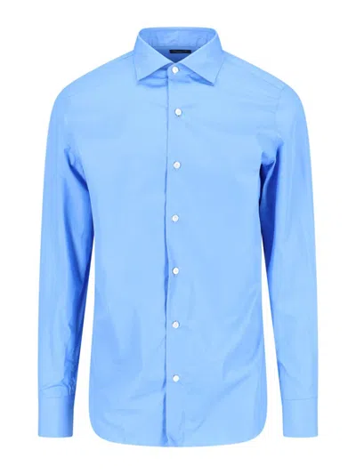 Finamore 1925 Light Blue Shirt