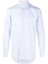 Finamore 1925 Finamore Napoli Cotton Shirt In Sky Blue