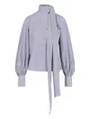 Finamore 1925 Lindsay Blouse In Blue