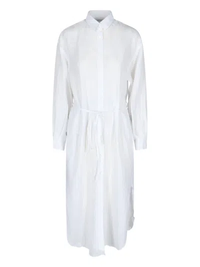 Finamore 1925 'liv' Maxi Shirt Dress In White