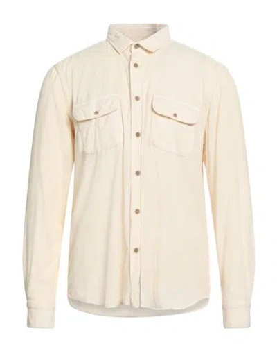 Finamore 1925 Man Shirt Beige Size Xl Cotton In Neutral